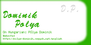 dominik polya business card